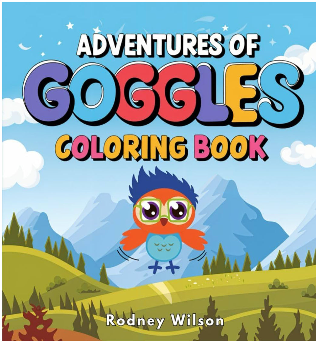 Adventures of Goggles coloring book.